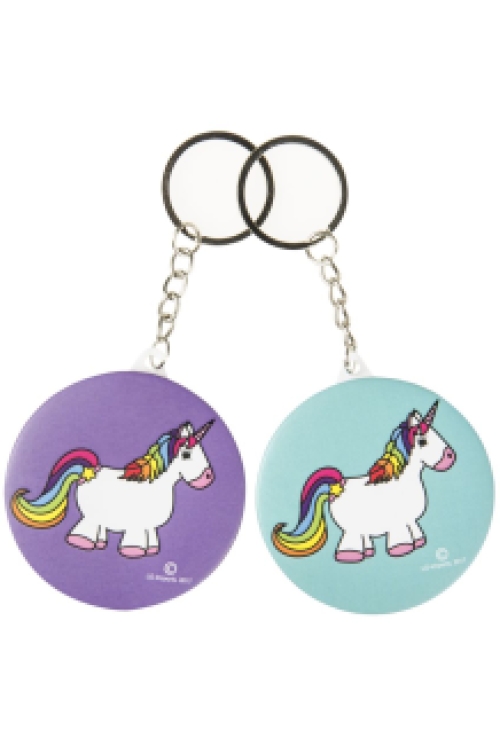 Porte-clés Licorne avec miroir 48 pcs