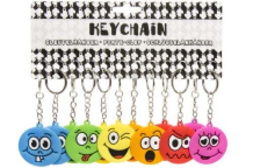 Porte-clés Emotion Face 48 pcs