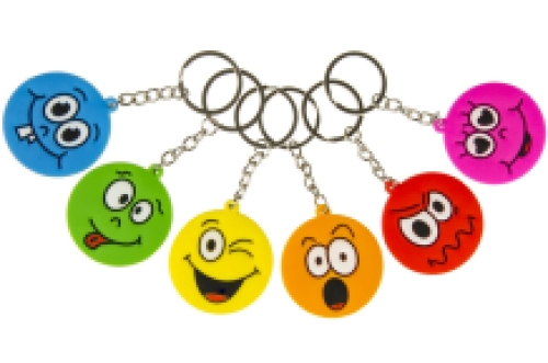 Porte-clés Emotion Face 48 pcs