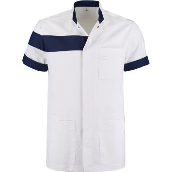 De Berkel JUUL Unisex jack wit/marine