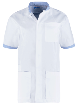 De Berkel FLORIS Unisex jack wit/lichtblauw