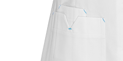 De Berkel JILL veste femme blanc/ bleu azur