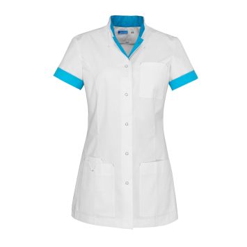 De Berkel JILL veste femme blanc/ bleu azur