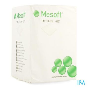 Mesoft 10x 10cm (non stérile) compresse non tissé 100 pcs