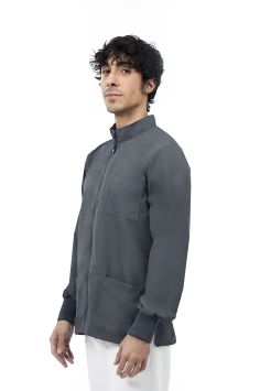 Quick Next blouson Unisex sans repassage manches longues Gray