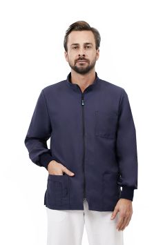 Quick Next blouson Unisex sans repassage manches longues Dark Blue