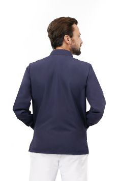 Quick Next blouson Unisex sans repassage manches longues Dark Blue