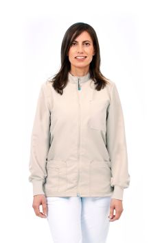 Jasje Unisex Quick Next strijkvrij lange mouwen Beige