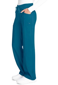 Infinity damesbroek modern fit stretch Julia Caribisch Blauw 