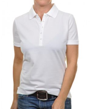 Ragman polo femme soft knit Ultimate Blanc