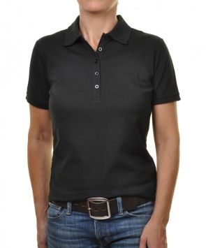 Ragman dames polo soft knit Ultimate Zwart