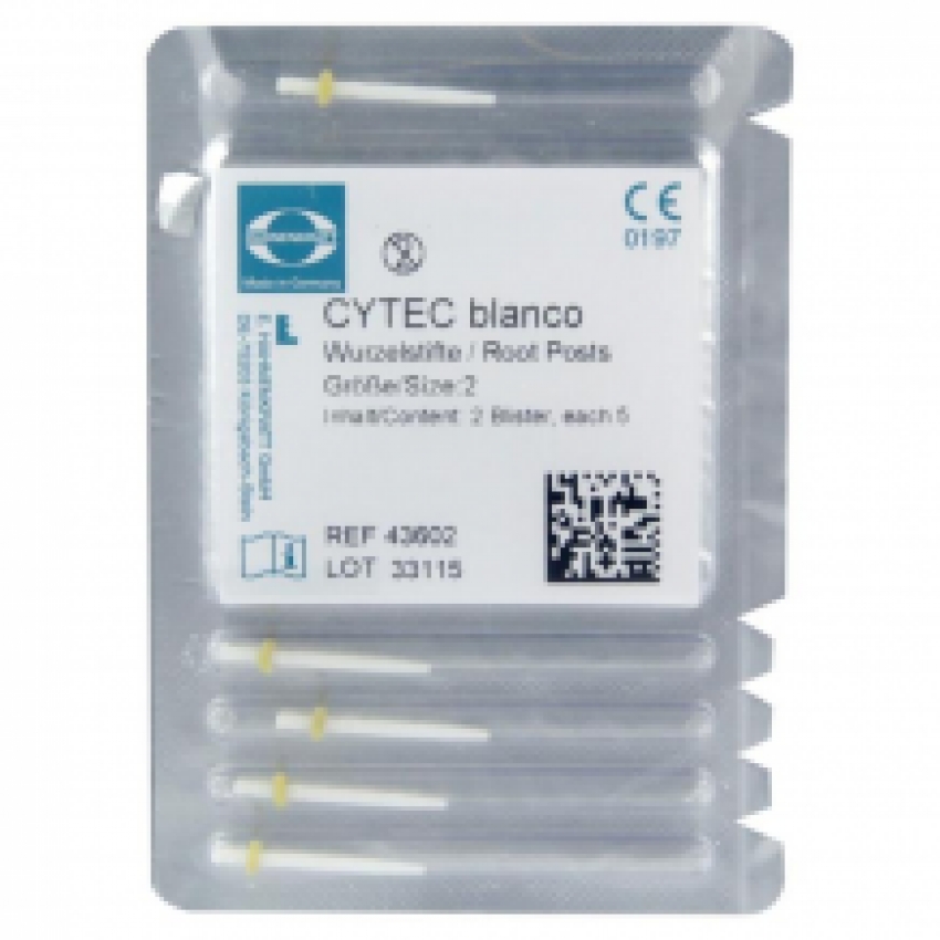 Cytec blanco Wortelstift Nr. 2 geel, refill 10 st