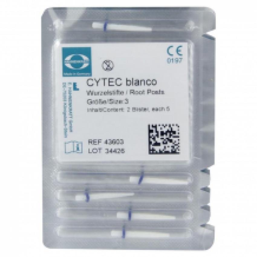 Cytec blanco Wortelstift Nr. 3 blauw, refill 10 pcs