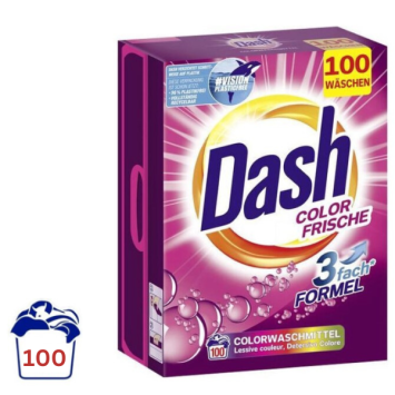 Dash waspoeder 6kg/ 100 wasbeurten frisse kleuren