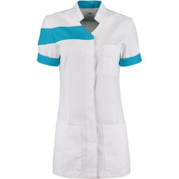 De Berkel JULIETTE  veste femme  blanc/turquoise