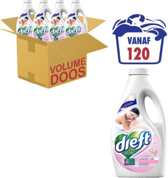 Dreft détergent liquide 4 x 1,65L / 120 lavages pour peau sensible 4 bouteilles