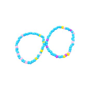 Bracelet couleur de verre 100 pcs