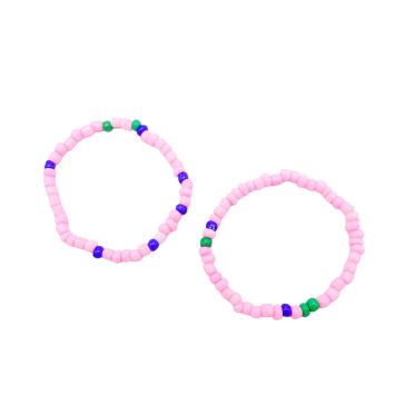 Bracelet couleur de verre 100 pcs