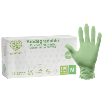Medizay Biodegradable nitrile handschoenen ECOZAY 100 stuks groen