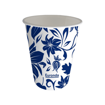 Euronda MonoArt 180ml gobelets en papier Flower Blue par 1000 pcs