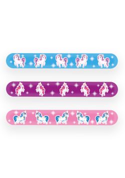 Bracelets à clapet Licornes 6 sortes par 120 pcs PROMOPACK