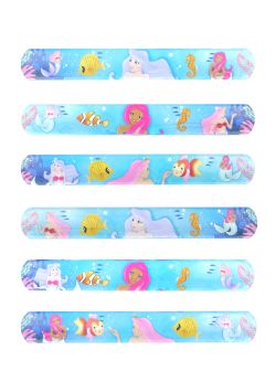 Bracelets à clapet Sirènes 6 sortes par 120 pcs PROMOPACK