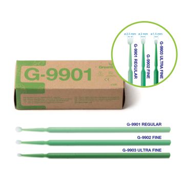 Premium Plus Greenline Micro Applicators - regular 2,5mm (licht groen) 100st