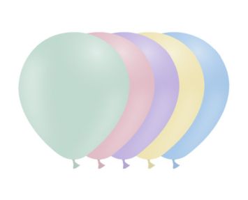 Ballon 32 cm latex assortiment Pastel 100 pièces