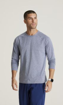Sous-pull à manches longues hommes Barco Medical Uniforms indigo gris 