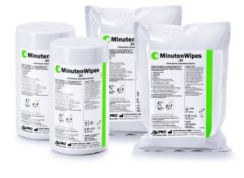 MinutenWipes 30 Kit de démarrage : 2 bts distributrices vides + 2 sach. recharge