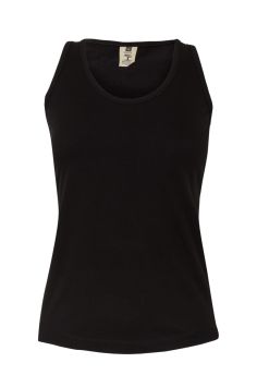 Dames Tank Top 100% katoen  Zwart