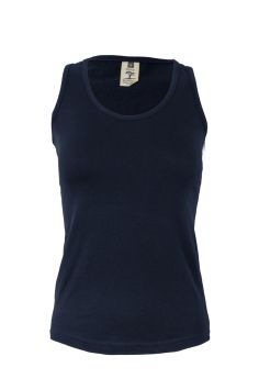 Dames Tank Top 100% katoen Navy