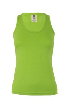 Dames Tank Top 100% katoen Lime