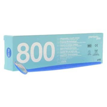 Premium Plus Wegwerp mondspiegels - blauw 10 st