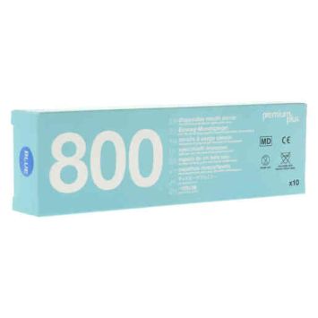Premium Plus Wegwerp mondspiegels - blauw 10 st