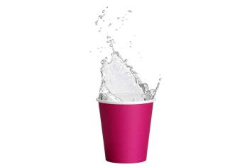 Drinkbekers karton Flamingo Fuchsia 1000 st.