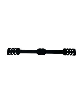 Masque buccal boucle d'oreille adultes noir (1 pièce)