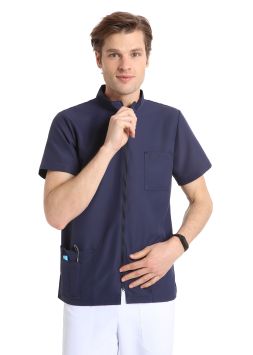 Jasje Unisex Quick Next strijkvrij microfiber Donkerblauw