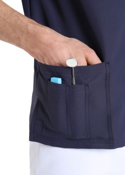 Jasje Unisex Quick Next strijkvrij microfiber Donkerblauw