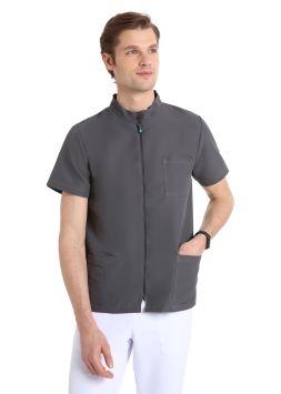 Jasje Unisex Quick Next strijkvrij microfiber Donkergrijs