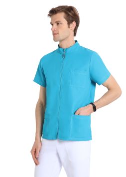 Quick Next blouson Unisex en microfibre sans repassage Turquoise