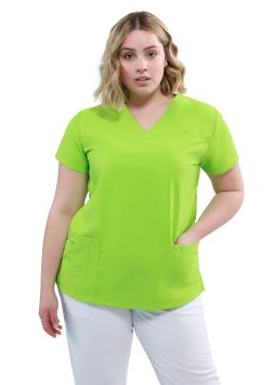 Tuniek Quick Power voor dames in microfiber strijkvrij Lime