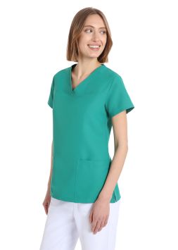 Tuniek Quick Power voor dames in microfiber strijkvrij Surgical Green