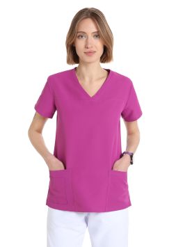 Tuniek Quick Power voor dames in microfiber strijkvrij Violet