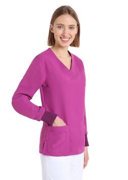 Tunique pour Dames Quick Power manches longues sans repassage Violet