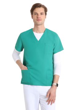 Tunique Unisex Quick Smart en microfibre sans repassage Surgical Green