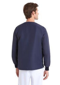 Tunique Unisex Quick Smart sans repassage manches longues Dark Blue