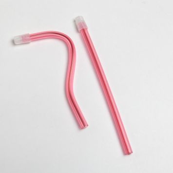 PLUSS aspiration de salive longue 145 mm - 100pcs - rose
