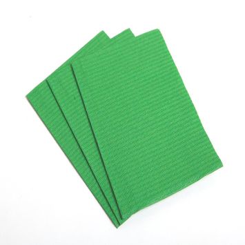 PLUSS Dental Towels 3 laags met PE folie 33 x45 cm 500 st lime