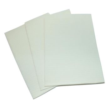 PLUSS Dental Towels 3 laags met PE folie 33 x45 cm 500 st wit